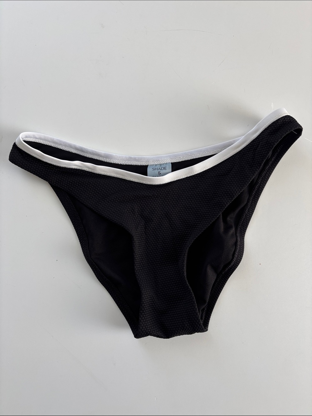 🆕 SHADE & SHORE | Textured Low-Rise Cheeky Coverage Bikini Bottom